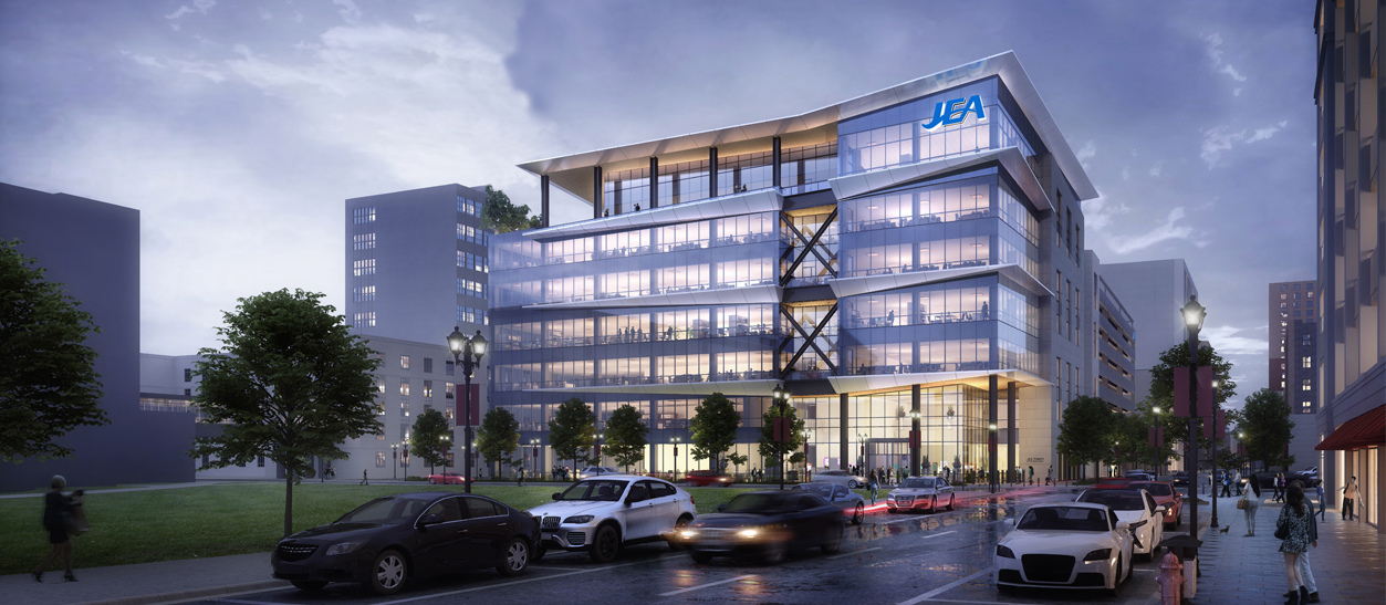 Conceptual rendering of new JEA Headquarters