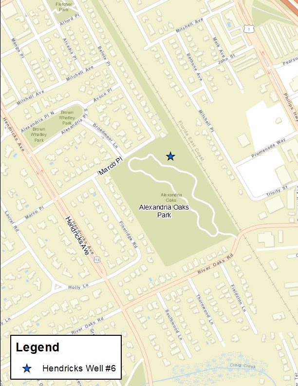 Hendricks Avenue Well Rehabilitation Project Map