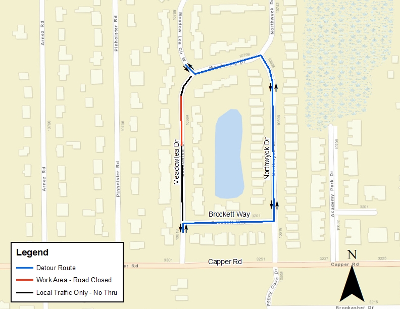 Meadowlea Sewer Project Map