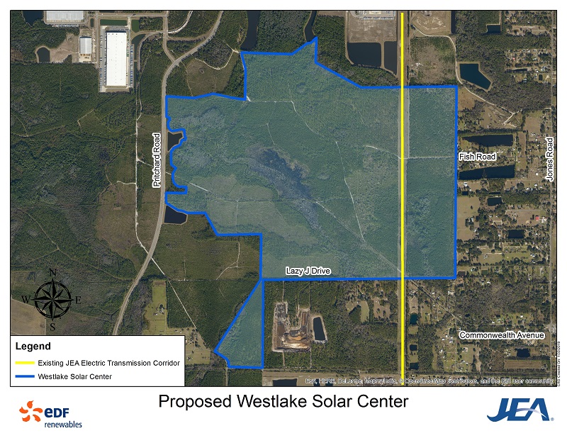 Westlake Solar Farm Project Map